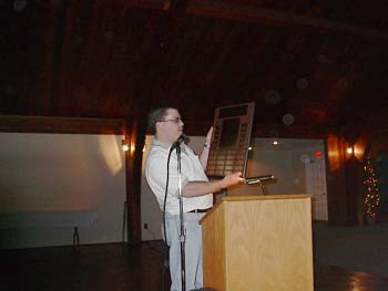 Tom with plaque